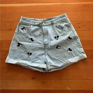 Zara Mickey Denim Jean Shorts Size 10